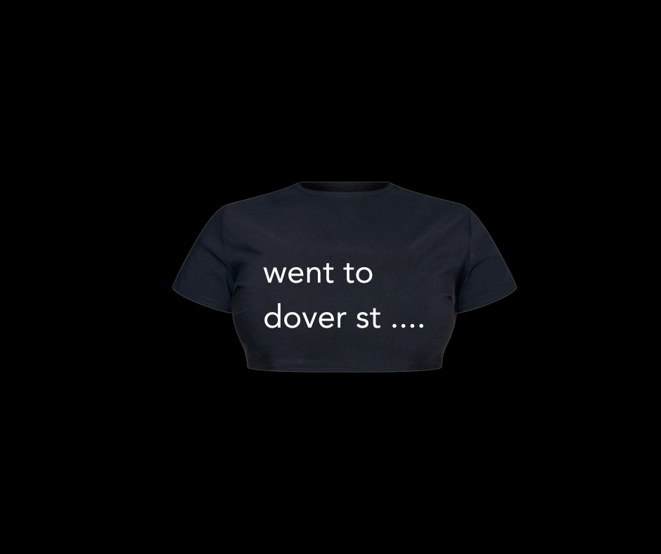 'went to dover st' - Women's Cropped Tee