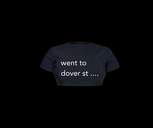 'went to dover st' - Women's Cropped Tee