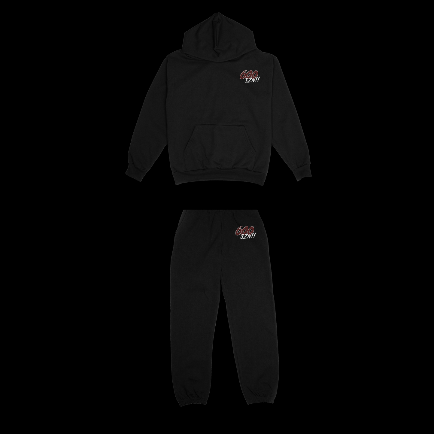 600 SZN 2 Tracksuit Set - Black